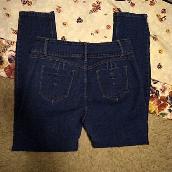 Blue Girl Distressed with Patches Jeans, Size: 16 - Picture 2 of 8